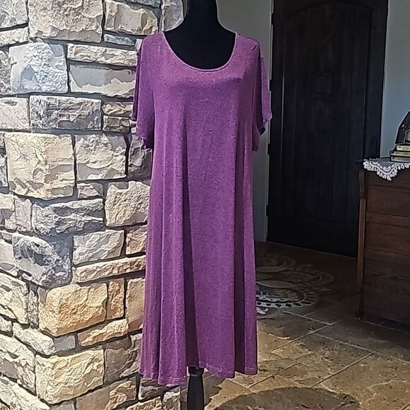 Old Navy berry colored pullover tent dress size XXL - Picture 2 of 7